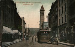 Clinton Street and St. John's Church Postcard