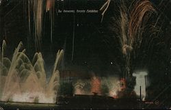 Fireworks, Toronto Exhibition 1910 Ontario Canada Postcard Postcard Postcard