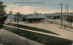 Pennsylvania R.R. Station Union City, PA Postcard Postcard Postcard