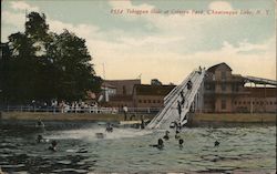 Toboggan Slide at Celoron Park Chautauqua Lake, NY Postcard Postcard Postcard