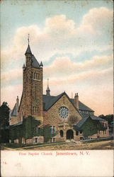 First Baptist Church Postcard