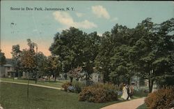 Scene in Dow Park Postcard
