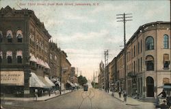 East Third Street From Main Street Postcard