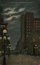 Felix Street At Night Postcard