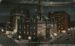 City Hall by Night Postcard