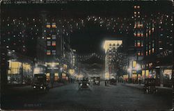 Champa St. At Night Postcard