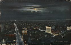 Denver at Night from D & F Tower Colorado Postcard Postcard Postcard