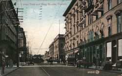 Corner York and King Streets, Toronto Postcard