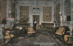 Louis XVI Salon, Hotel Stewart Postcard