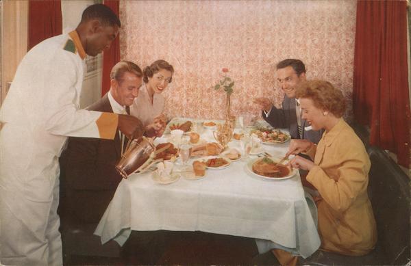 Dining Deluxe on the Domeliner City of Portland Trains, Railroad