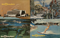 Lot of 4 1971 Walt Disney World Pre-Opening Postcards FI Series Orlando, FL Postcard Postcard Postcard