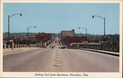 View of Town, Looking East From New Lincoln Way Viaduct Postcard