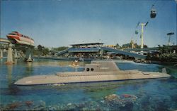 Submarine Ride in Disneyland Postcard