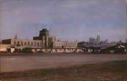 Municipal Airport, Showing Downtown Skyline Kansas City, MO Postcard Postcard Postcard