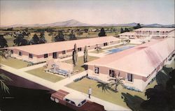 In the Valley of the Sun - an illustration of a suburban community in Phoenix Postcard