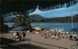 Marcy Beach, Mirror Lake Lake Placid, NY Dave Jones Postcard Postcard Postcard