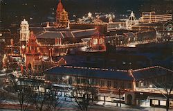 Christmas Lights at Country Club Plaza Kansas City, MO Postcard Postcard Postcard