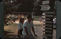 Tandem Bike Riders Postcard