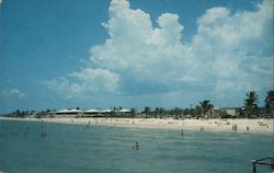 Fort Myers Beach on the Gulf of Mexico Florida Postcard Postcard 