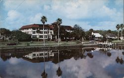 Lavin New Smyrna Beach Hotel, Riverside Drive Florida Dexter Photo Service Postcard Postcard Postcard