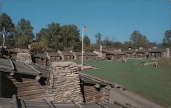 Inside View of Fort Boonesborough Postcard