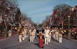 Mickey Mouse and Disneyland Band Postcard