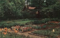 Beautiful Gardens and Home of Mrs. Packard of the Packard Motor Car Company Postcard