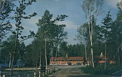 Rangeley Manor Cottage Colony & Motel Maine Postcard Postcard Postcard