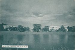 Looking Toward School Campus Postcard