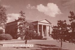 Woodward Library Le Roy, NY Postcard Postcard Postcard