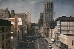 Looking West on Michigan Avenue Postcard