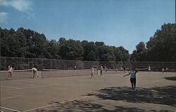 Four Newly Completed Tennis Courts: Berwyn, PA Postcard Postcard 