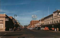 Street Scene Tulare, CA Merle Porter Postcard Postcard Postcard