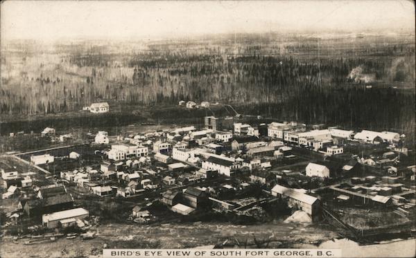 Bird's Eye View South Fort George BC Canada British Columbia