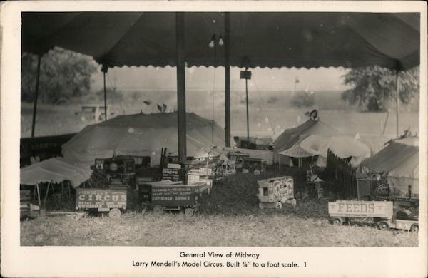 General View of Midway Larry Mendell's Model Circus