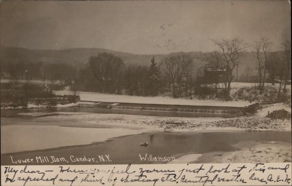 Lower Mill Dam, Tioga County Candor New York