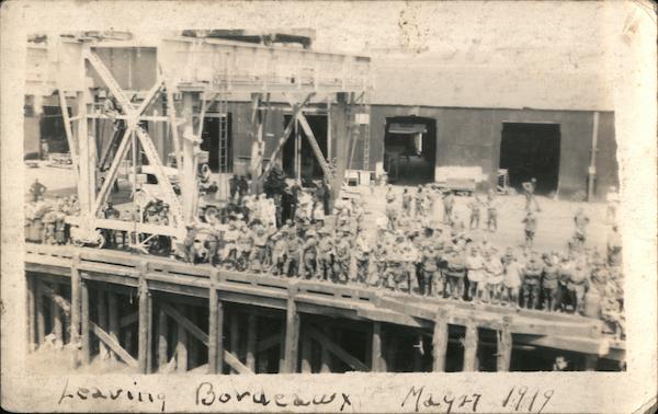 Leaving Bordeaux France World War I
