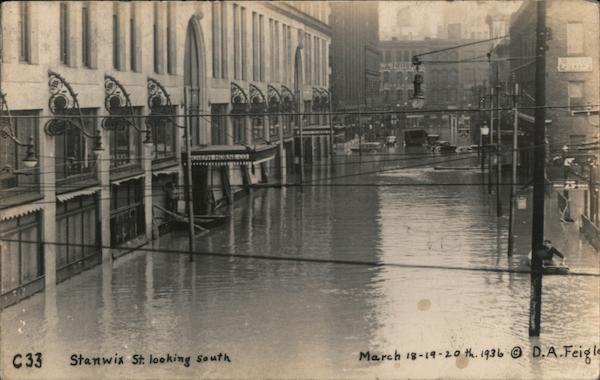 Stanwix Street, Joseph Horne Company Store - Flood of March 1936 Pittsburgh Pennsylvania