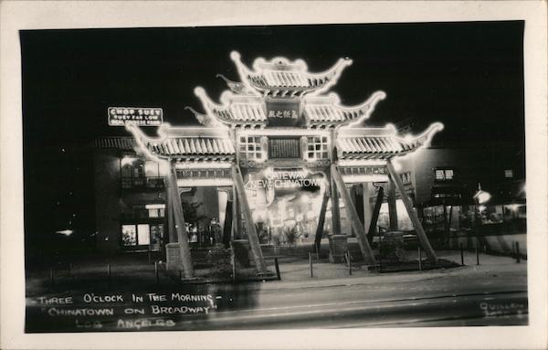 Three O'Clock in the Morning-Chinatown on Broadway Los Angeles California