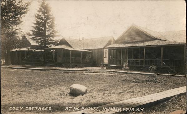 Cozy Cottages. At No. 4 House. Number Four N.Y. Lowville New York