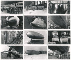 Set of 12: Graf Zeppelin Real Photo Postcards c1950 Airships Postcard Postcard Postcard