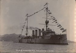 HMS Hampshire, Sunk by mine, 5 June 1916 Original Photograph