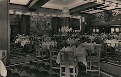 Dining Room, S.S. Empress of Britain, Canadian Pacific Postcard