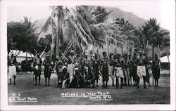 Natives in War Paint in Northern Queensland Austrailia Australia Old Gout Photo Postcard Postcard Postcard