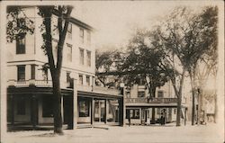 Lincoln House and Lincoln House Filling Station Maine Postcard Postcard Postcard