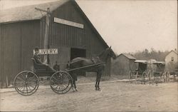H.E. Long Livery Stable Postcard