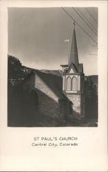 St Paul's Church Central City, CO Postcard Postcard Postcard