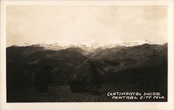 Continental Divide Central City, CO Postcard Postcard Postcard