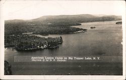 American Legion Camp on Big Tupper Lake Postcard