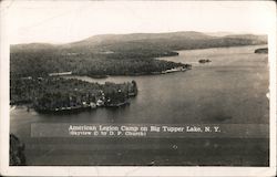 American Legion Camp on Big Tupper Lake New York Postcard Postcard Postcard